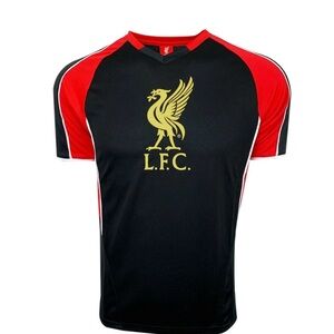 Official Icon Sports Liverpool FC Black Soccer Jersey - Licensed Reds Fan Shirt